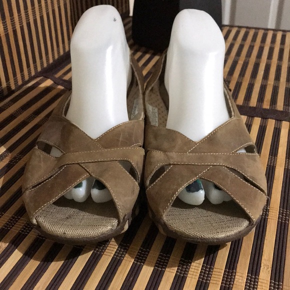 skechers peep toe flats